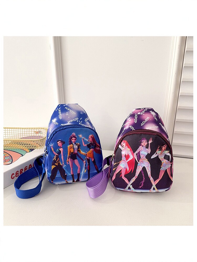 2026 nuevo nuevo bolso de pecho de dibujos animados para niños, bolso de hombro de moda para niños y niñas, bolso de cintura impreso para jardín de infantes