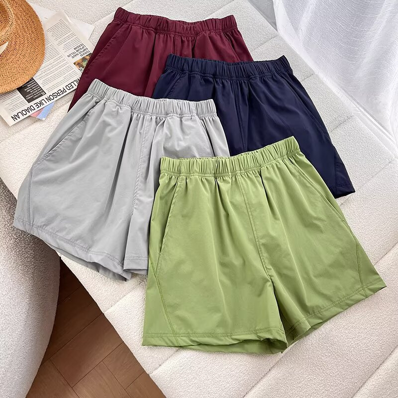 2025 Summer Women's Hiking Shorts Quick-drying Cool-feeling High-elasticity Commuter Outdoor Running Sports Travel Shorts Casual Pants