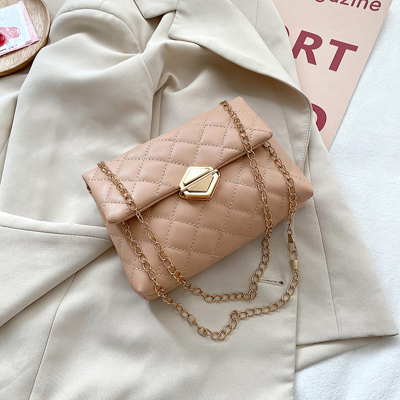 Bolso de mujer transfronterizo de moda 2023 Guangzhou venta al por mayor bolso de rombo bordado bolso de hombro bolso pequeño bolso de mujer bandolera