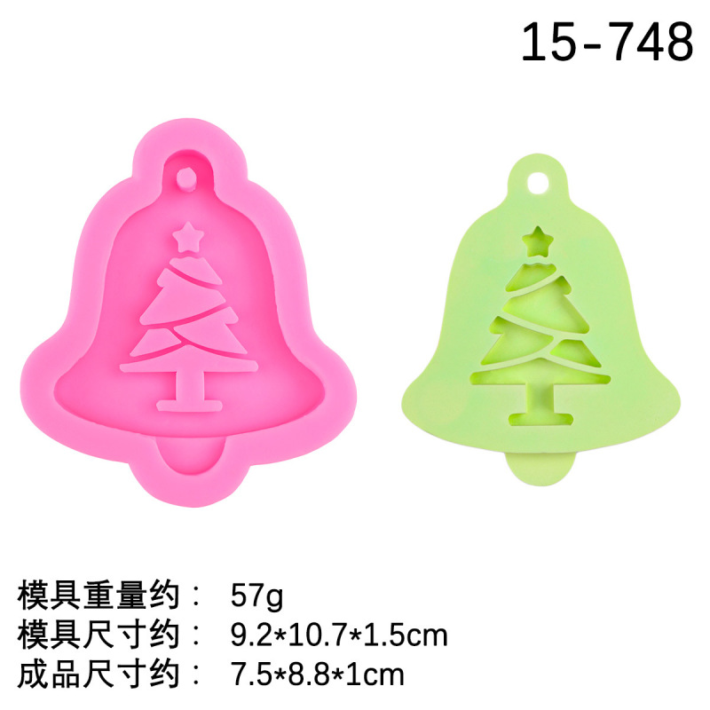 クリスマス吊り札シリコン金型ヘラジカ雪花穴付き看板香薫石膏ベース金型焙煎ケーキ装飾|undefined