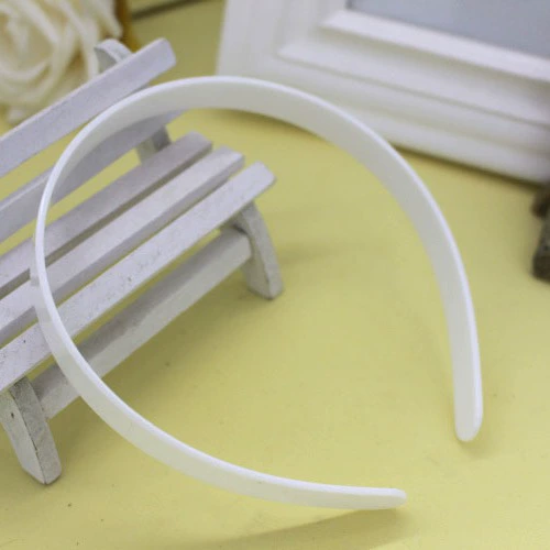 Пластиковая белая повязка на голову, DIY, корейский стиль, 15 мм
