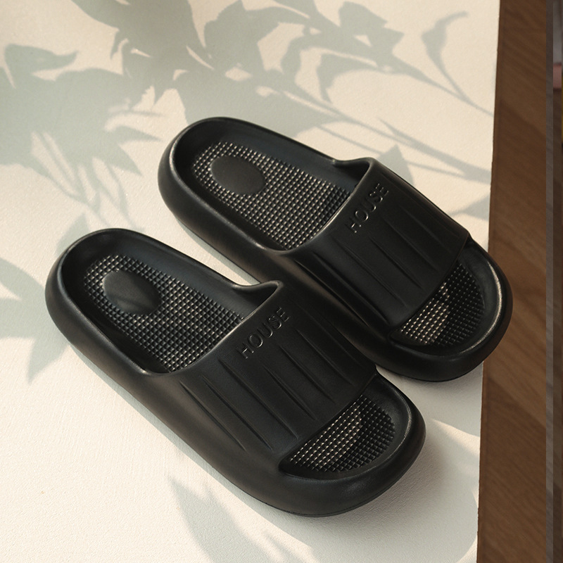 블랙(핫한 두꺼운 바닥 스트라이프)