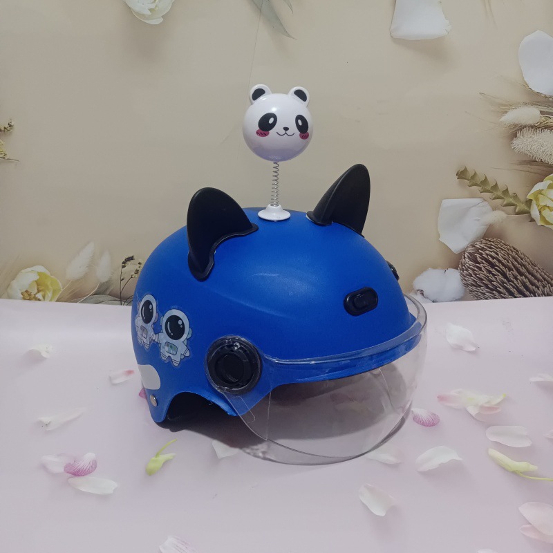 13호 스티커 [네이비 HD 쇼트] 검은 고양이 귀 + 백곰