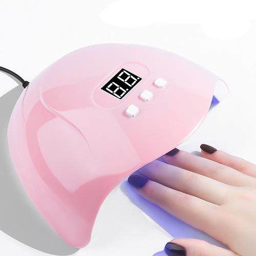 X3 Nail Gel Polish LED Light Dryer with USB Smart Sensor, Non-Staining Dual-Source LED Phototherapy Machine, 54W