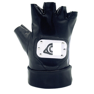 Peripheral anime cos Ninja gloves Kakashi gloves PU gloves Ninja half finger gloves in stock supply