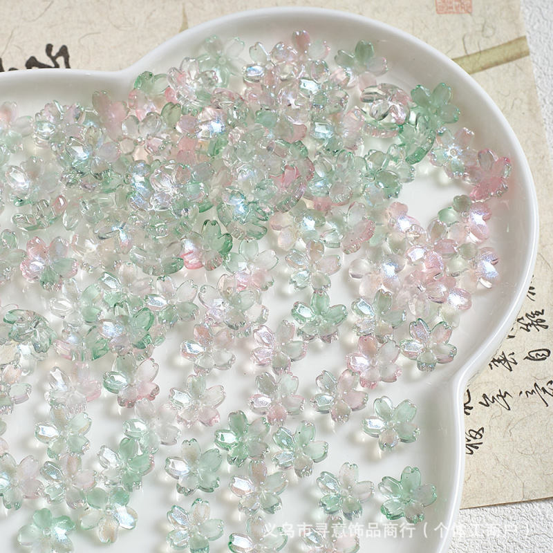 ブレスレット人気の釉薬花 10 ミリメートル 5 花びら桜手作り古代スタイルのヘアピン韓服 diy ジュエリーアクセサリー|undefined