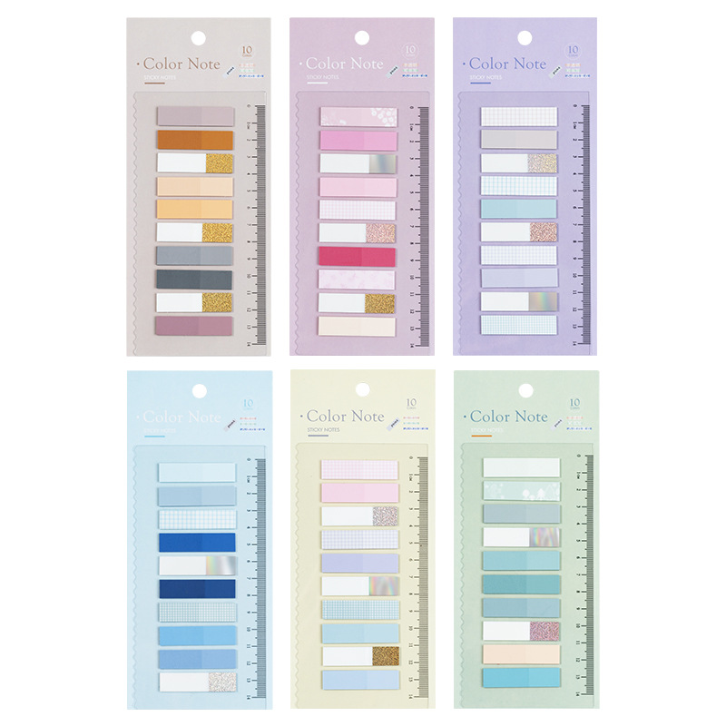 Estilo europeo retro Morandi mascota de hojas sueltas índice conveniente pegatinas N-Tiempo pegatinas láser notas adhesivas DIY Indicador de pegatinas