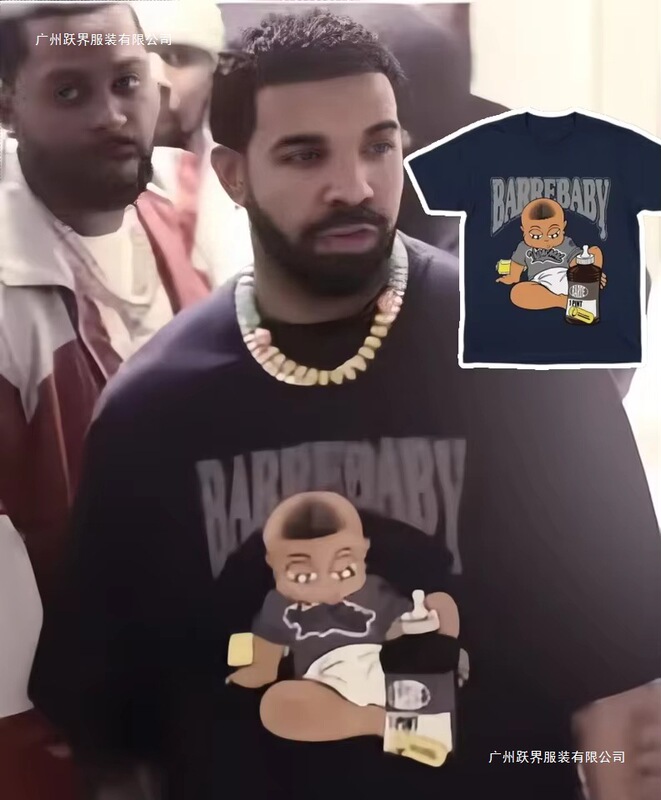 Drake Bailey Baby Pattern Shirt 2026 Drake Ice Man T-Shirt Summer Style Unisex T-Shirt