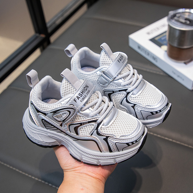 Zapatos deportivos para niños 2024 otoño nuevos zapatos de malla de moda zapatos casuales de malla transpirables zapatos de chicas moda