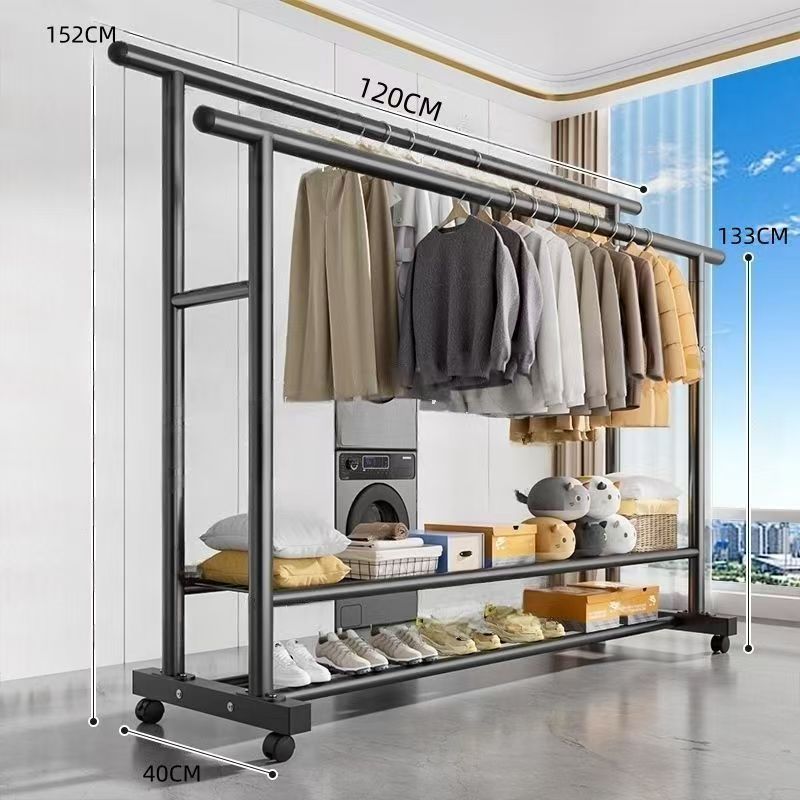 Nueva red lateral extra gruesa extra gruesa percha de ropa vertical percha de ropa doméstica de gran capacidad percha de ropa percha de ropa percha de dormitorio