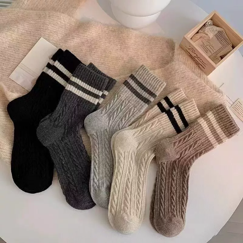 Осенние и зимние теплые носки дикие тенденции