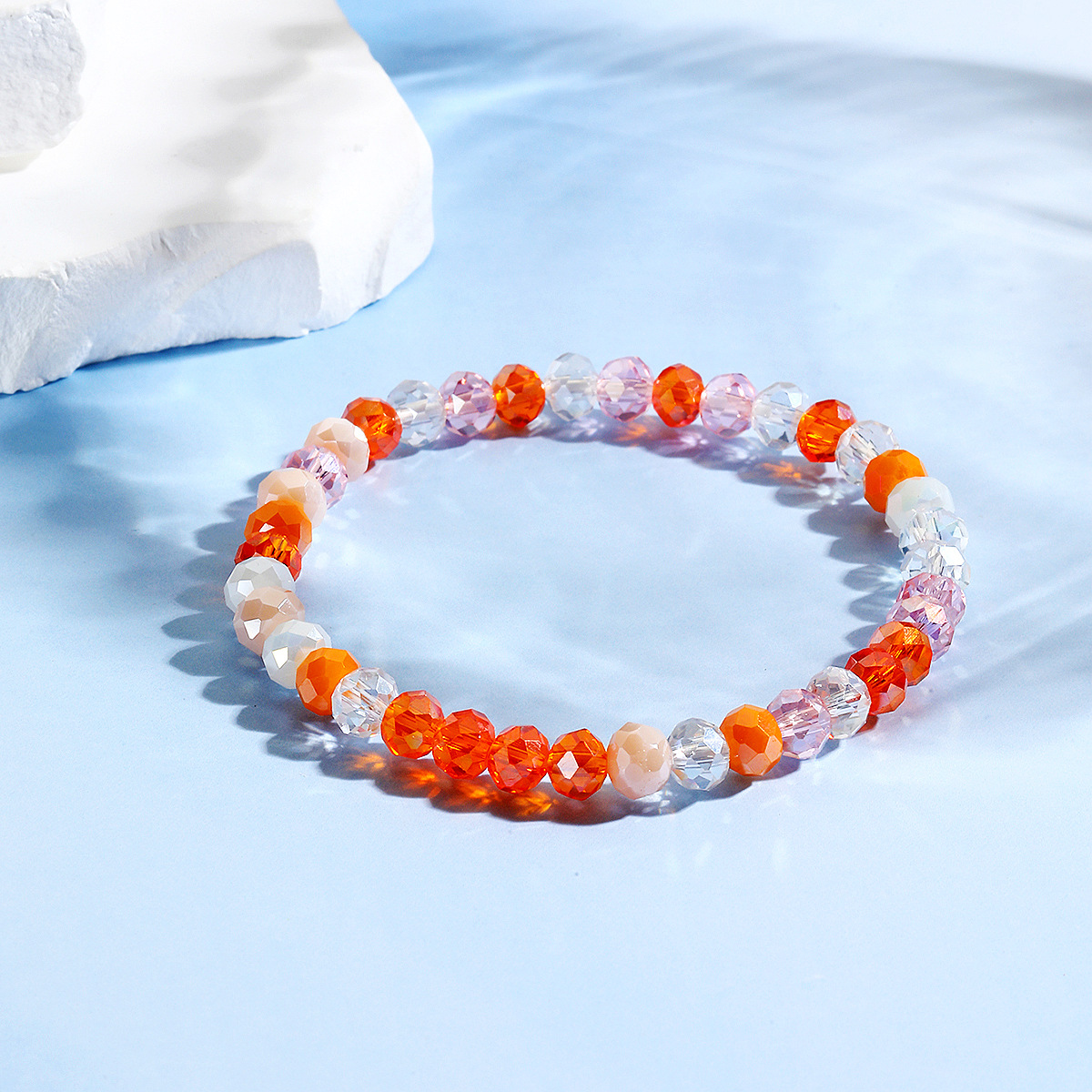 hot selling bracelets are versatile and high end Bohemian elastic line summer crystal bracelet set_voghion.com