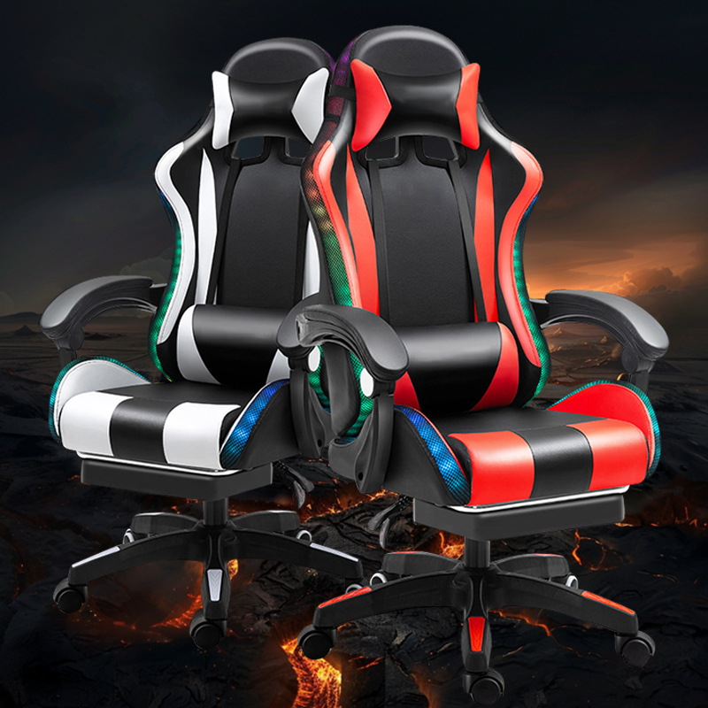 silla de computadora de deportes electrónicos silla de oficina reclinable doméstica silla de juegos dormitorio de estudiantes silla ergonómica confortable image 2