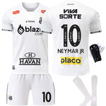 2526桑托斯球衣10号内马尔主场短袖足球服儿童男女套装跨境版本