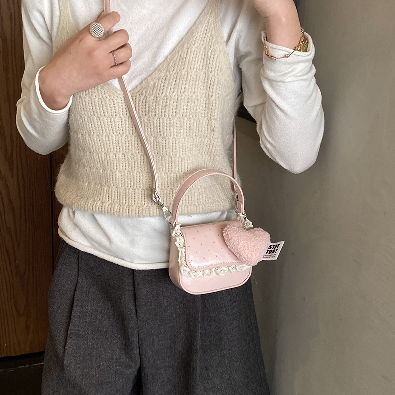 Bolsa de mano de niña de encaje dulce coreana, bolso de bebé 2026 nuevo bolso para niños