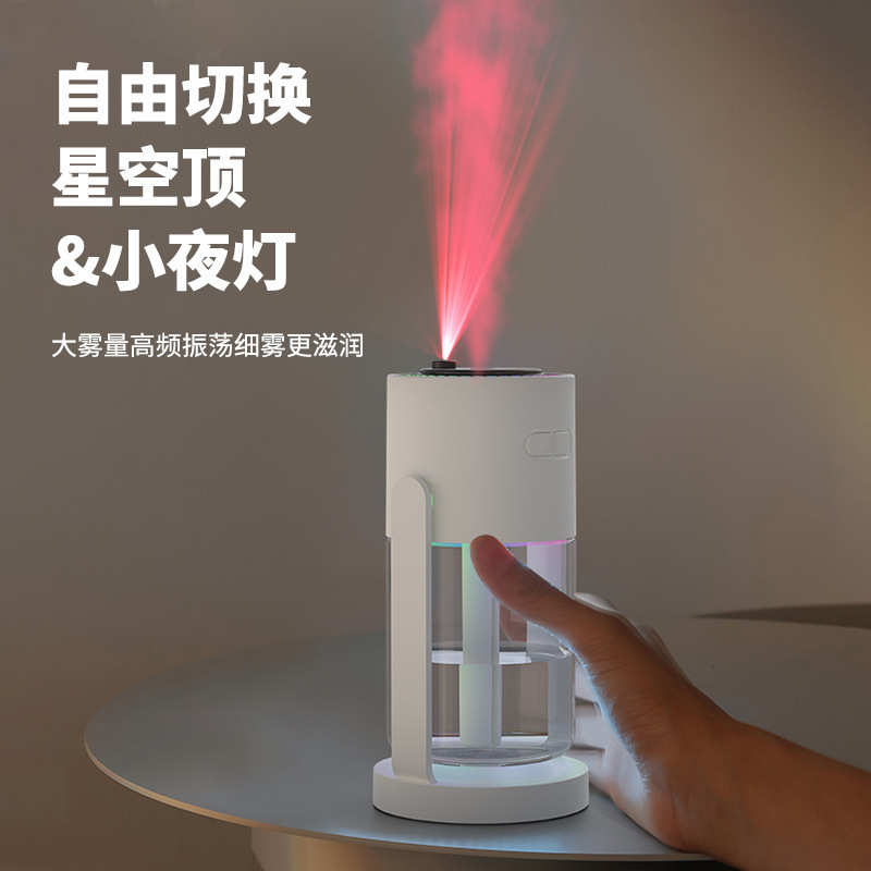 クロスボーダー新しいシェイキングヘッド加湿器カラフルな雰囲気ライト大容量スプレー家庭用車のライトサウンド水分補給加湿器|undefined