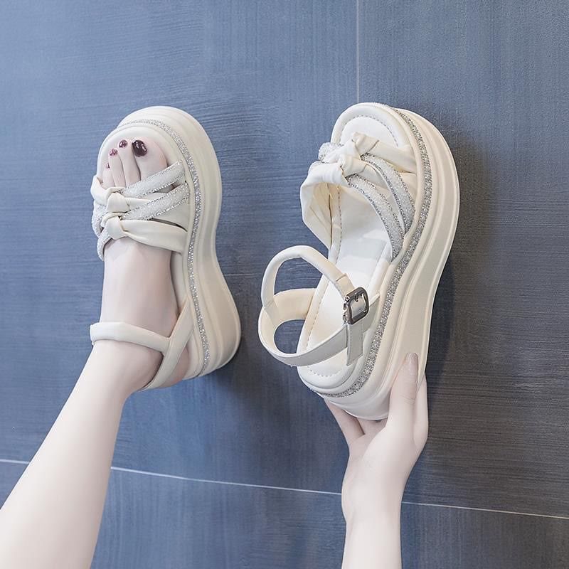 Fashionable Internal Height-Increasing Roman Sandals for Women, New Summer 2025 Style, Trendy Outdoor Platform Wedge Thick-Soled Sports Shoes