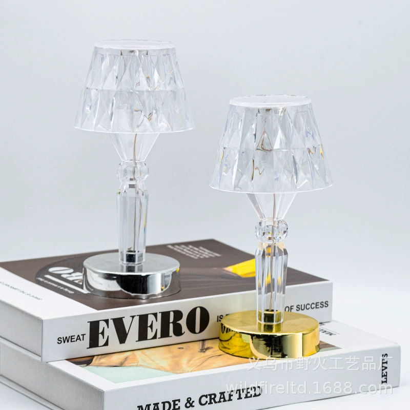 LED table lamp for bedroom, acrylic lights, creative night light, decorations, material