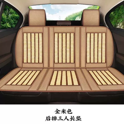 Cool pad Summer Bamboo Breathable Cooling Pad - beige-back-row