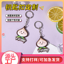pvc软胶钥匙扣定制 企业吉祥物动漫公仔可爱硅胶汽车钥匙扣定做