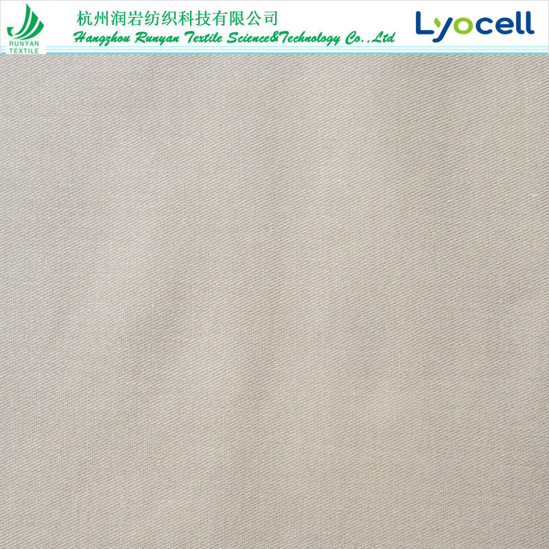 天丝棉变化斜纹面料50*50天丝棉斜纹面料125gsm莱赛尔棉斜纹布