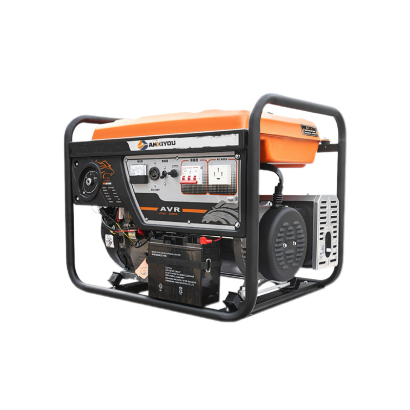 6KW モバイルキャンプガソリン発電機屋台小型家庭用発電機 220v|undefined