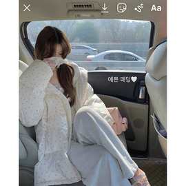 奶fufu甜美学生碎花立领棉服女秋冬季保暖加厚棉衣短款面包服外套
