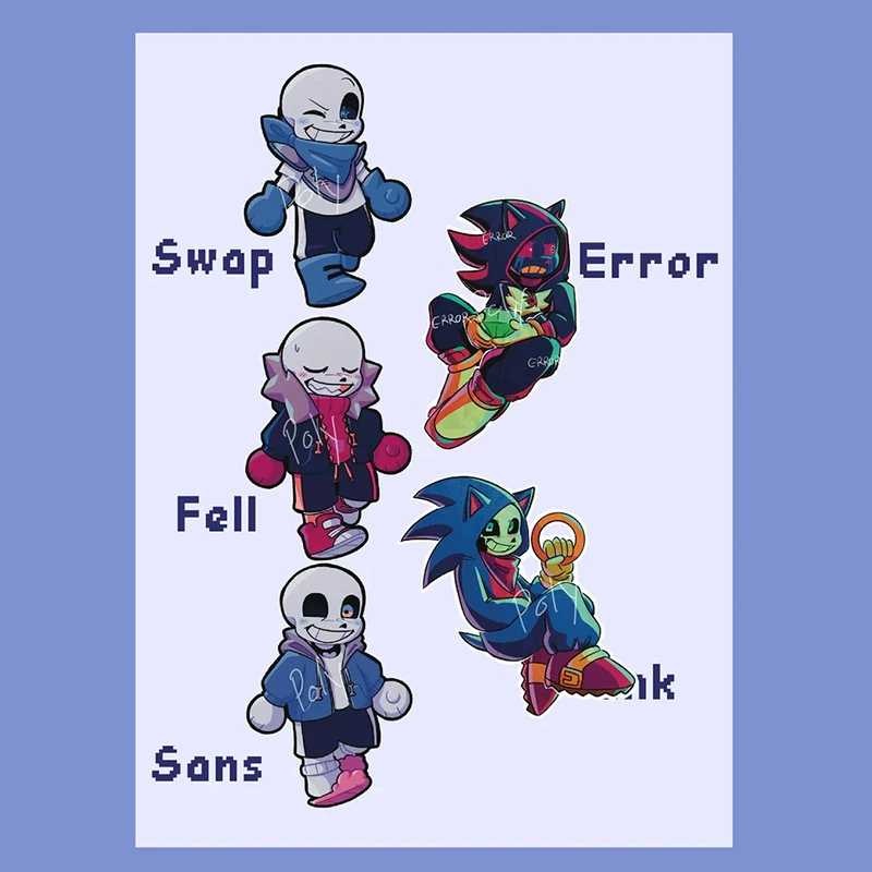 Кросс-бордер новый продукт Undertale AU брелок для ключей из акриловой подвески в виде персонажа