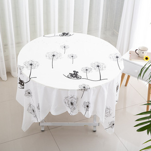Thickened Disposable Tablecloth Hotel Waterproof, Non-Slip and Oil-Proof Thick Tablecloth Home Restaurant Pattern White Grids Dining Table Aromatic