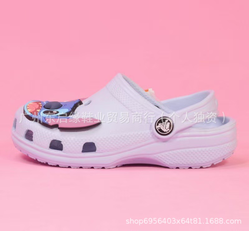 Cross2024 nuevos productos zapatos con agujeros para niños zapatos tridimensionales flores niños niñas zapatos frescos hogar ocio