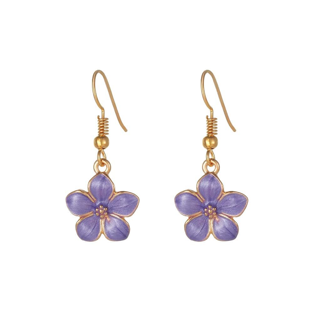 Outdoor, Shopping Occasion 1 Pair Cute Lady Sweet Daisy Plating Copper Drop Earrings