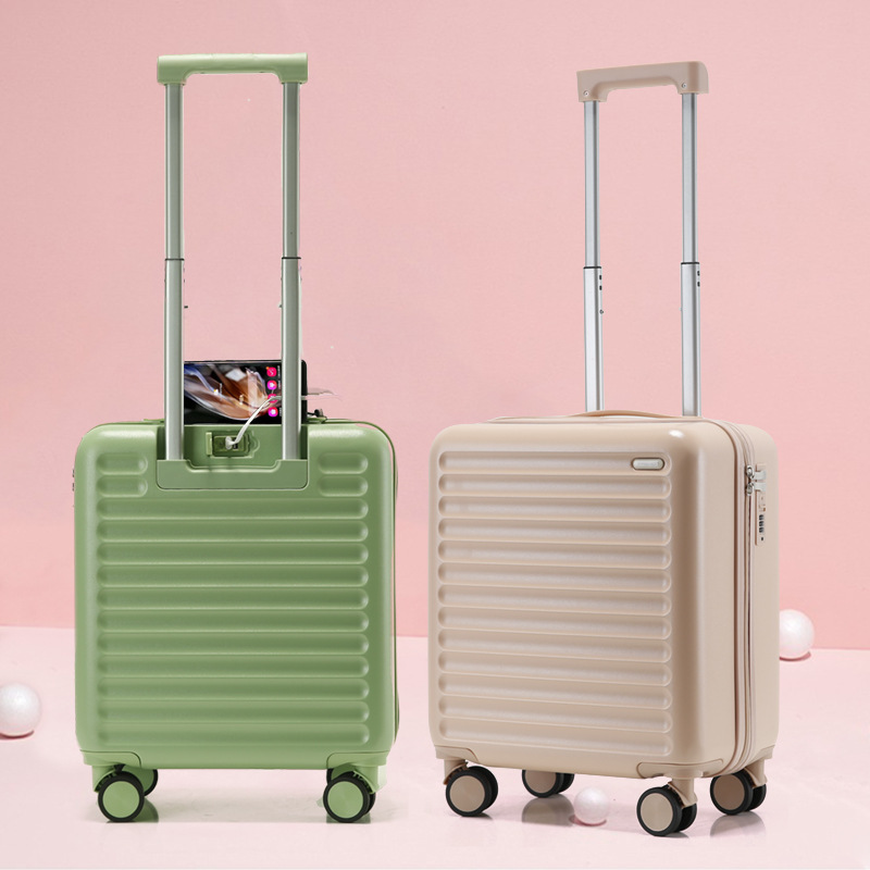 2023 new luggage USB multi-function password suitcase small 16 inch boarding trolley case ins logo