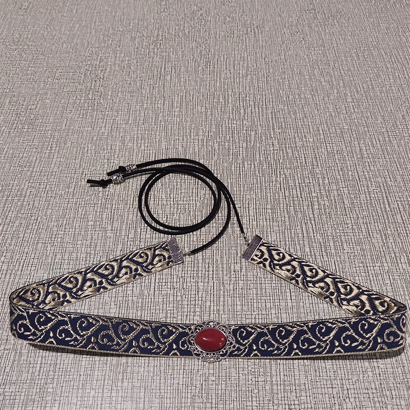 Niños Song vestidos antiguos toque de cabeza frente correa de pelo frente correa de pelo para niños vestidos antiguos de estilo Han2025 nuevos joyas de cejas