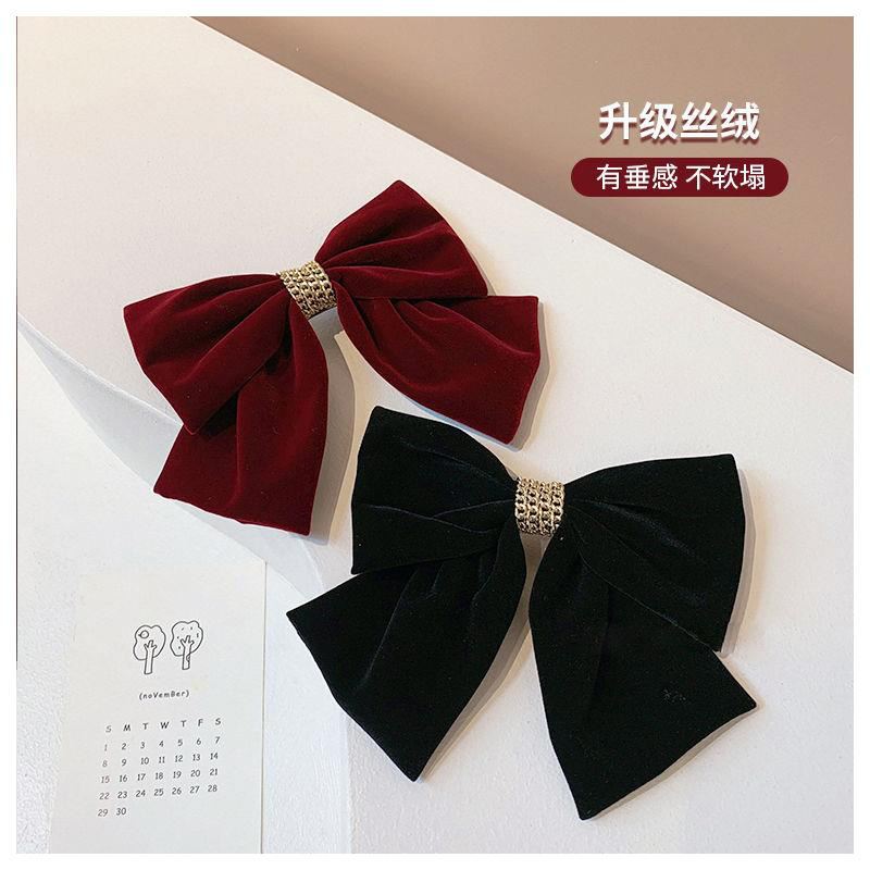 Upgrade Velvet Butterfly Clip for Women Large Size Back of Head Extremely Ethereal Non-Flattening Hair Accessory Top Clip Hair Pin Sideburn Clip