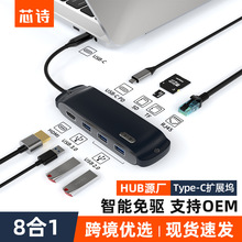 ����˽ģ8��1type-c�Uչ�]usb hub��������չ�]�Pӛ����X�D�Q��