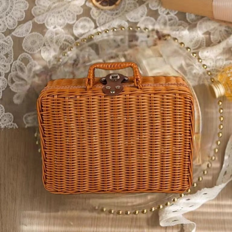 端午节粽子盒伴手礼篮子商务礼盒节日伴手礼复古编织篮