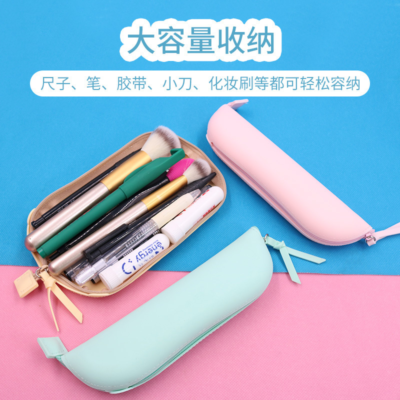 跨境爆款硅胶笔袋史迪仔HELLO KYTTY学生笔盒可伸缩儿童文具笔袋|undefined