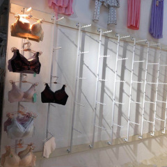 下着の棚の展示棚の上の壁の下着の展示棚の下着の店のブラジャーの棚はブラジャーの棚を掛けます。