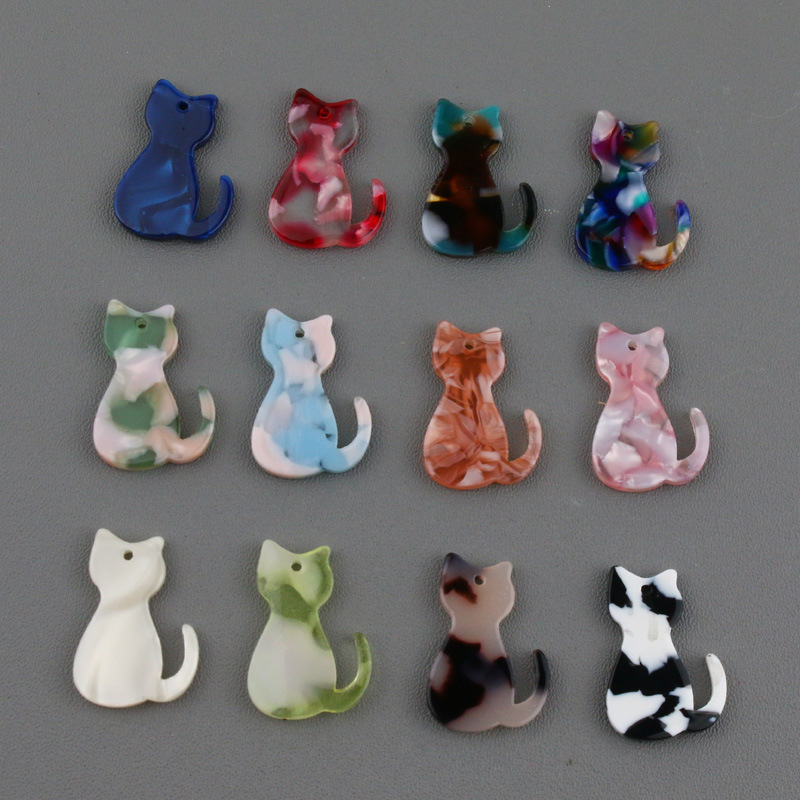 Cross-border supply spot acrylic acetate sheet cat accessories earrings earrings key pendant accessories Cross-border supply spot acrylic acetate sheet cat accessories earrings earrings key pendant accessories