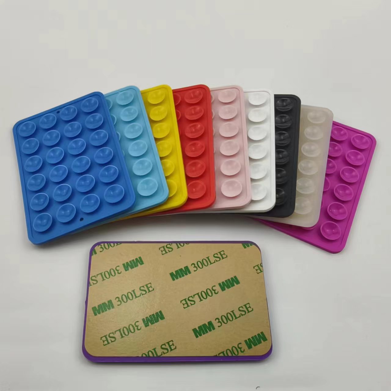 Suministro directo de fábrica de ventosa de silicona ventosa de teléfono móvil ventosa cuadrada ventosa de 24 granos ventosa de soporte para teléfono móvil ventosa de silicona de doble cara