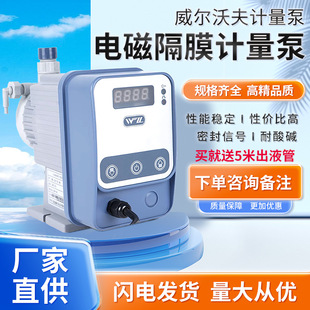 Wolf Electromagnetic Diaphragm Metering Pump Dosing Metering Pump Alkali Corrosion Resistant Flow Pump Chlorine Dioxide Dosing Pump