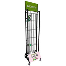 20年展架大厂直销手喷漆货架油漆罐展示架氧气瓶除草剂收纳架铁质