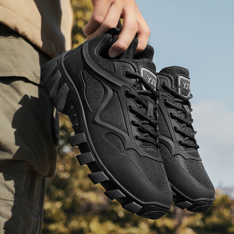 Zapatos de montaña al aire libre para hombres de otoño transpirables antideslizante desgaste caminata de montaña zapatos deportivos casuales de hombre tamaño transfronterizo