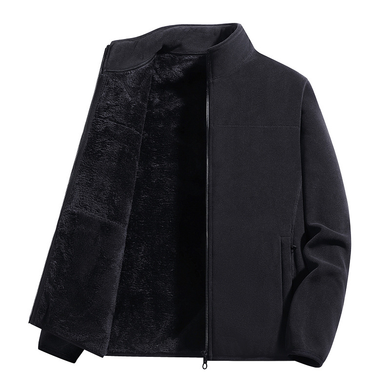 Transfronterizo al aire libre chaqueta de terciopelo para hombres y mujeres 2025 nuevo invierno de terciopelo grueso chaqueta de asalto forro interior chaqueta de terciopelo