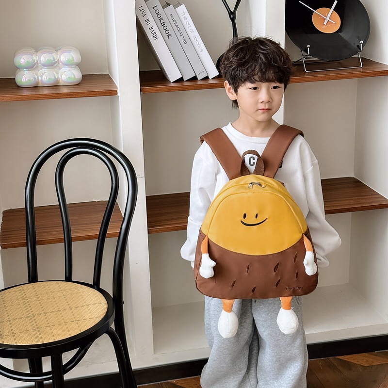 Mochila escolar para niños kindergarten bebé niños y niñas lindo feo lindo mochila de reducción de carga ligera mochila de dibujos animados