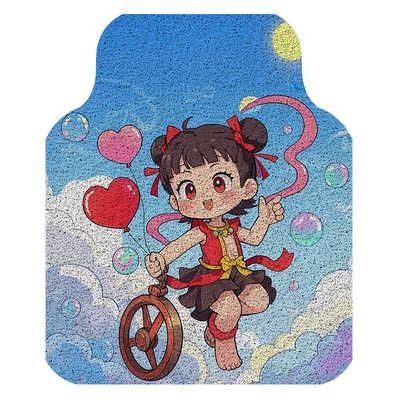 co-driver compartment single piece floor mat — Universal Foot Pad