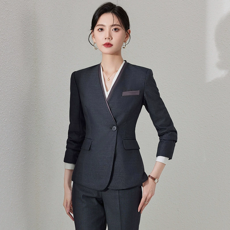 Black set, autumn classic suit jacket for work