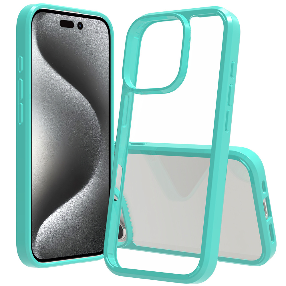 Aplicable iPhone16 Pro funda de acrílico transparente estela PC TPU dos en uno anti-caída iPhone16E