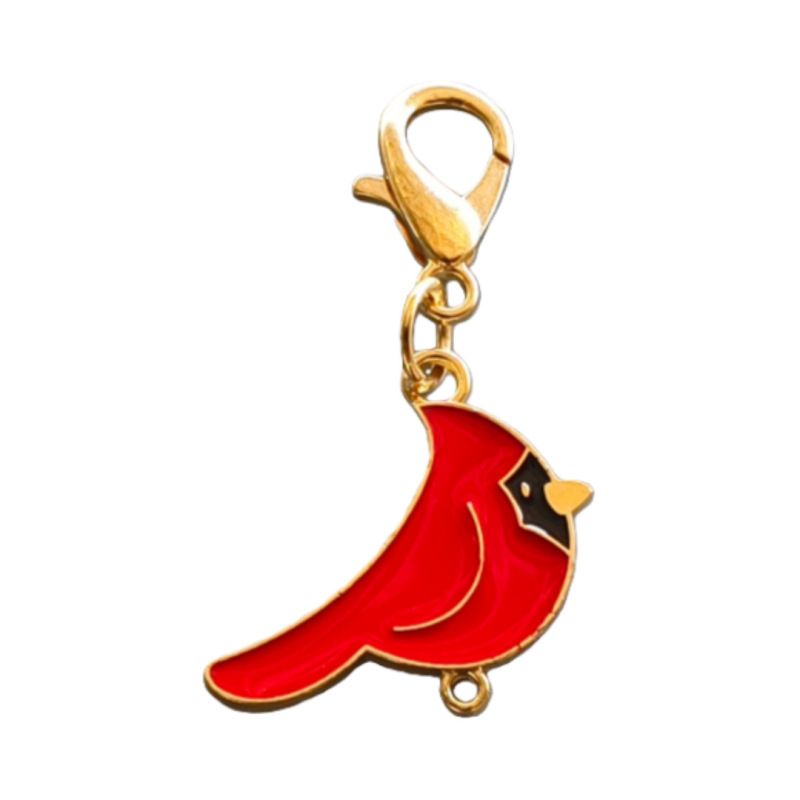 New Cross-Border Red Lucky Bird Lobster Clasp Pendant, Shoe Flower Shoe Buckle Bag Decoration Pendant in Stock