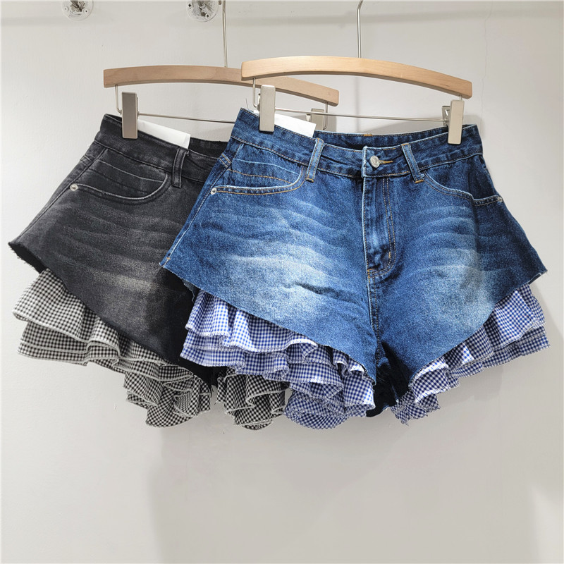 Shorts de Mezclilla Desmontables para Mujer Estilo Lavado